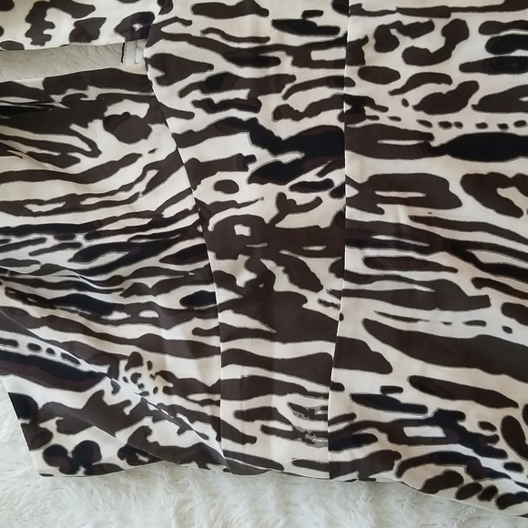Banana Republic womens sz 18 halter cheetah zebra leopard lined top - Picture 2 of 12